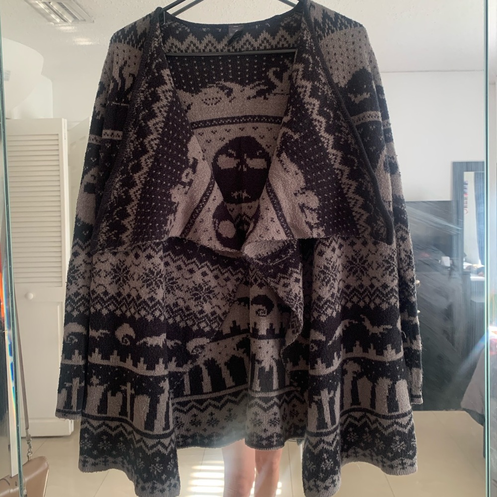Jack the skeleton cardigan